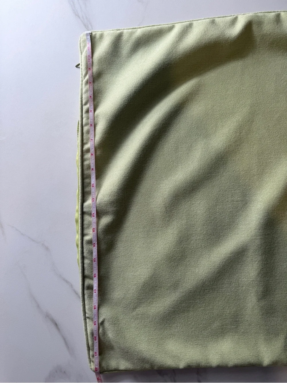 Callisto Home Sage Green Velvet Square Pillow